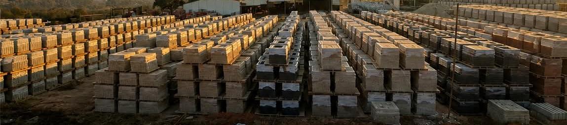 Stacks of building products at the Tzaneen yard